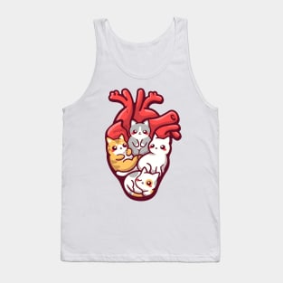 Cat Lover Anatomy Tank Top